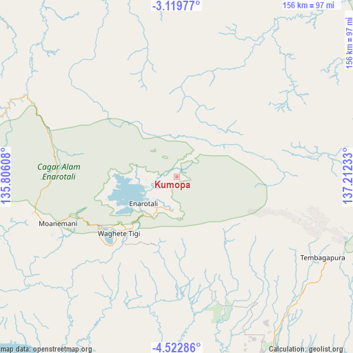 Kumopa on map