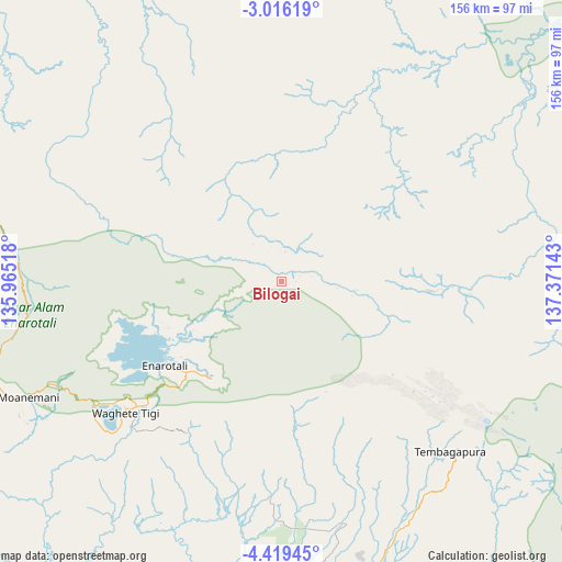 Bilogai on map