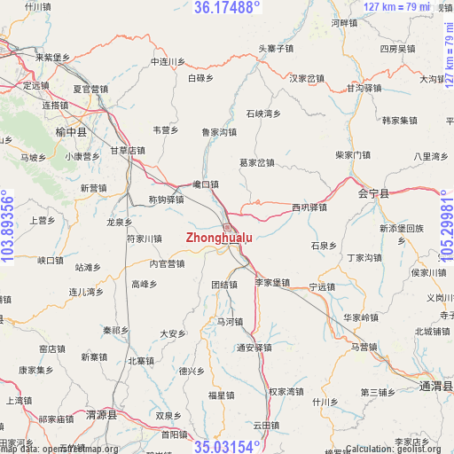 Zhonghualu on map
