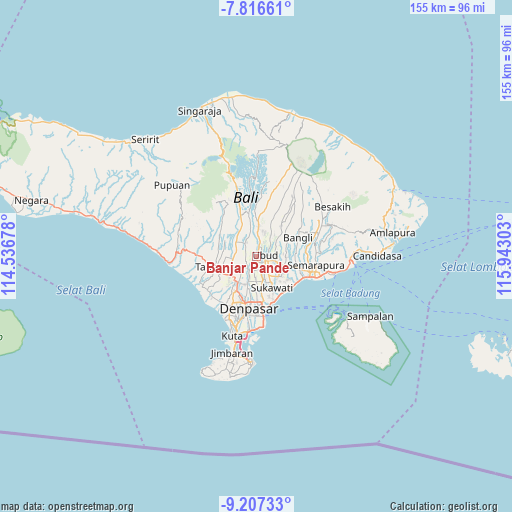 Banjar Pande on map