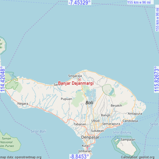 Banjar Dajanmargi on map