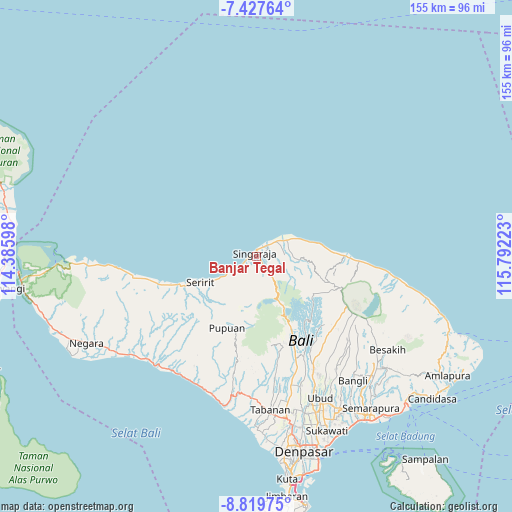 Banjar Tegal on map