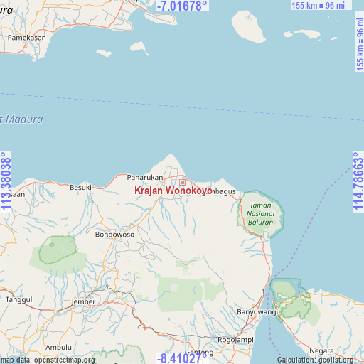 Krajan Wonokoyo on map