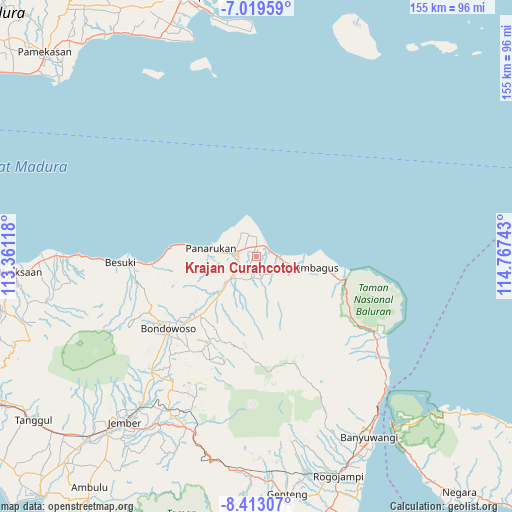 Krajan Curahcotok on map