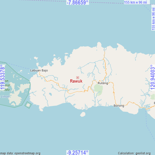 Rawuk on map