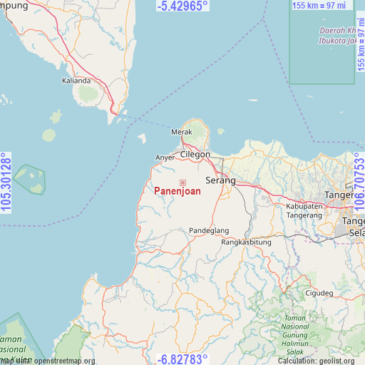 Panenjoan on map