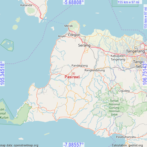 Pasirawi on map