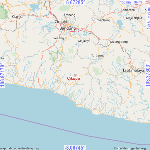 Cikopo on map