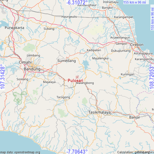 Pulosari on map