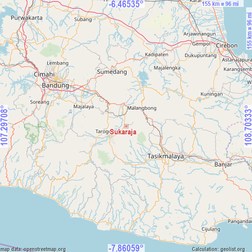 Sukaraja on map