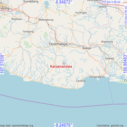 Karyamandala on map