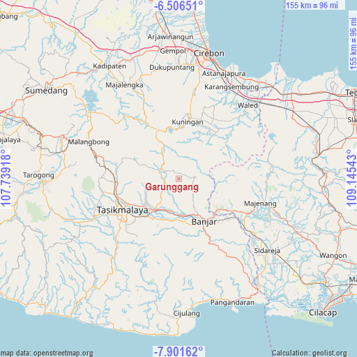 Garunggang on map
