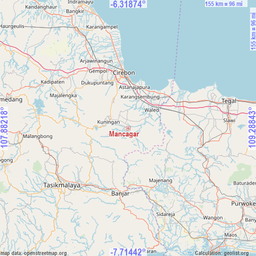 Mancagar on map