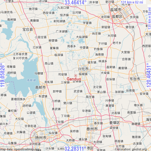 Ganduo on map