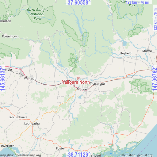 Yallourn North on map