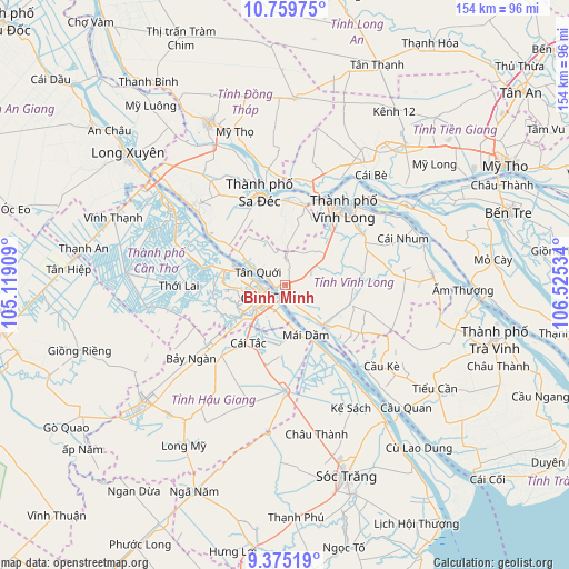 Bình Minh on map