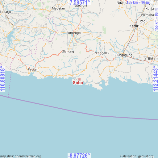 Sobo on map