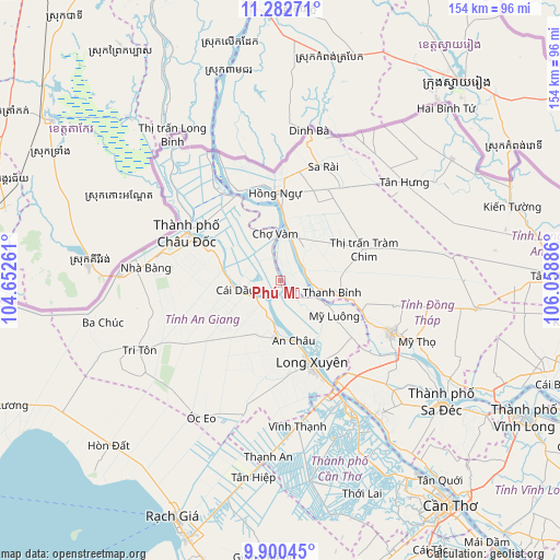 Phú Mỹ on map