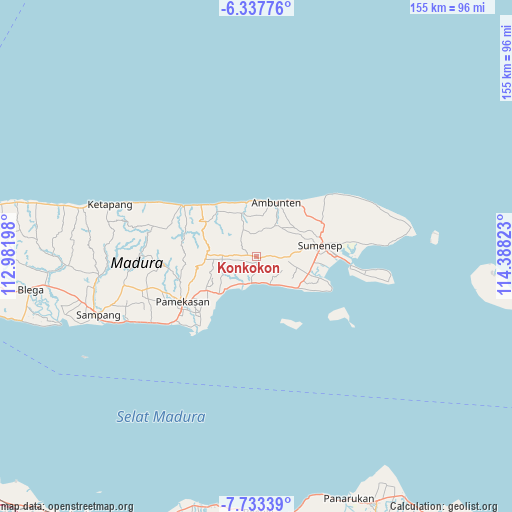 Konkokon on map