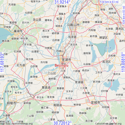 Beijinglu on map