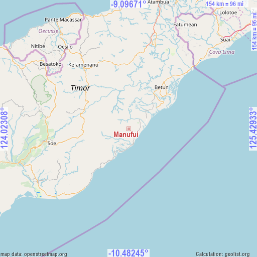 Manufui on map