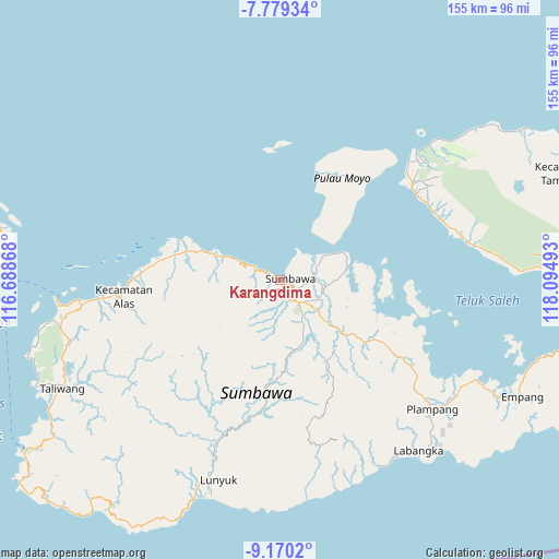 Karangdima on map