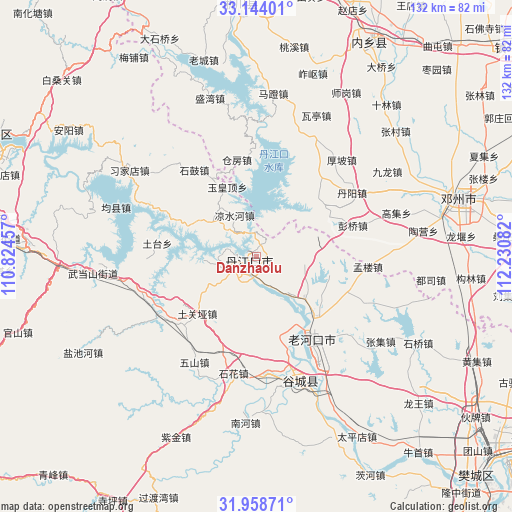 Danzhaolu on map