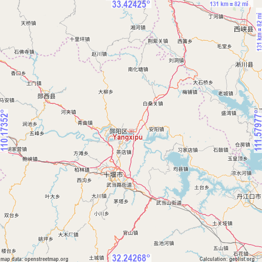 Yangxipu on map