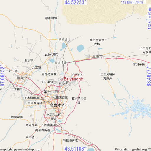 Baiyanghe on map