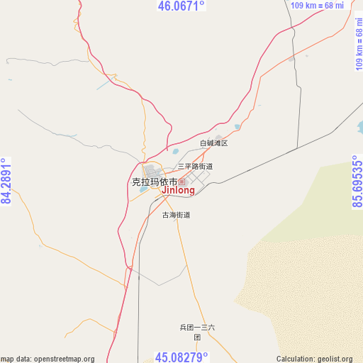 Jinlong on map