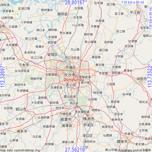 Dongtundu on map