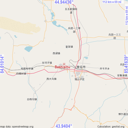 Bashisihu on map