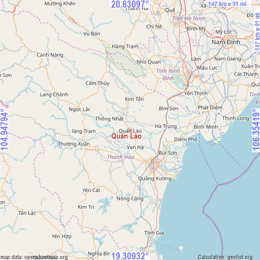 Quán Lào on map