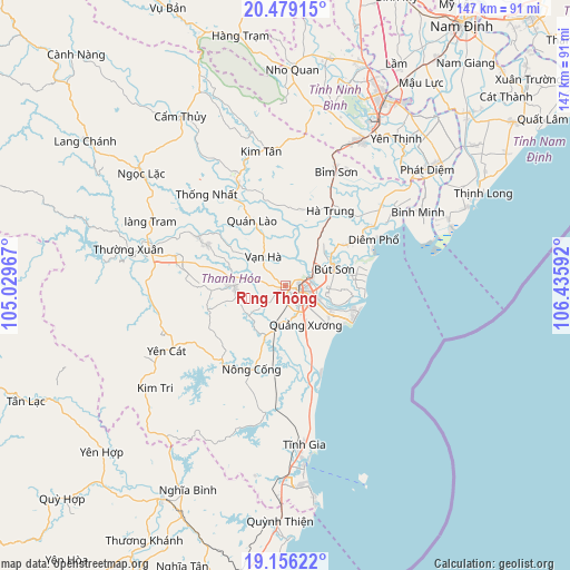 Rừng Thông on map