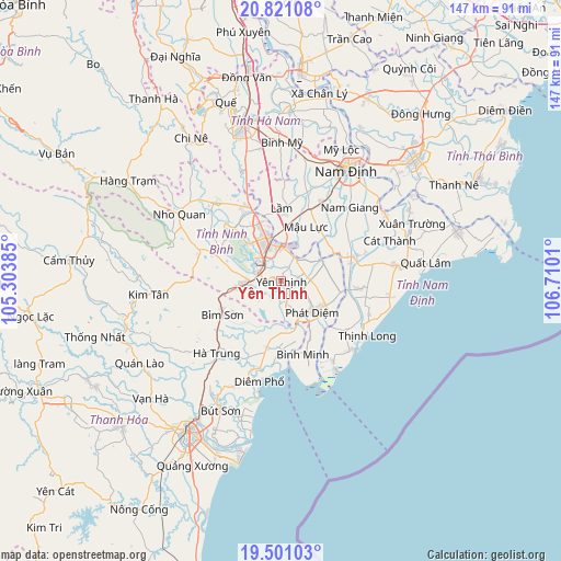 Yên Thịnh on map