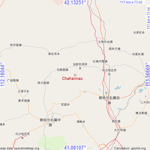 Chahannao on map