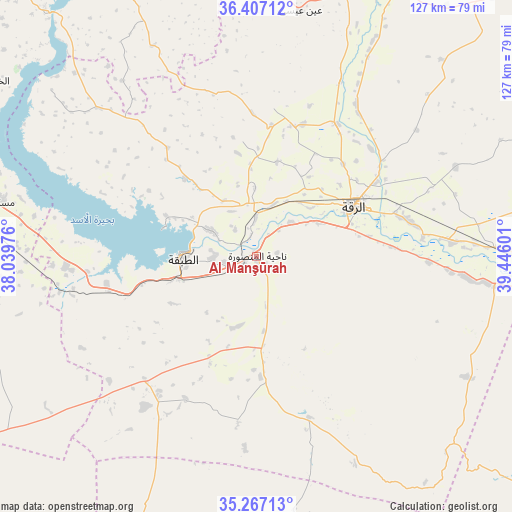 Al Manşūrah on map