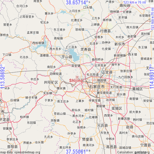 Shijing on map