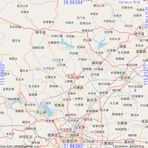 Yuting on map