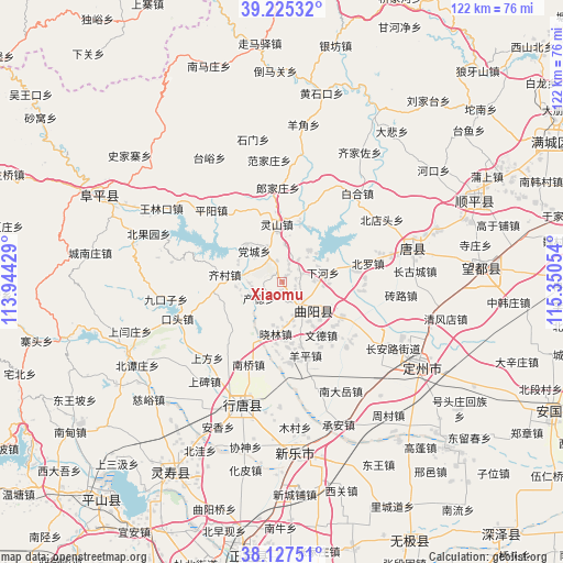 Xiaomu on map