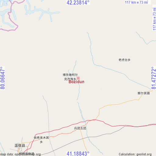 Bozidun on map