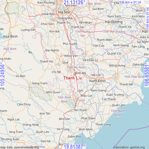 Thanh Lưu on map