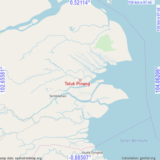 Teluk Pinang on map