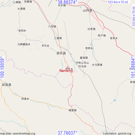 Nanfeng on map