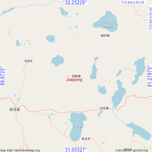 Jiaqiong on map