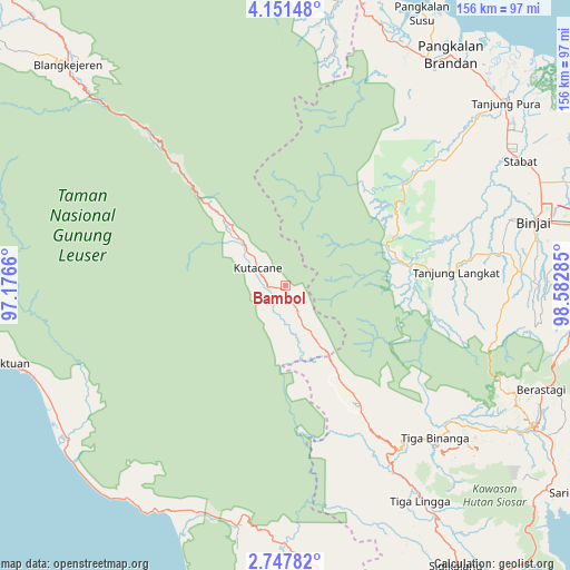 Bambol on map