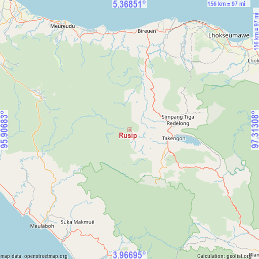 Rusip on map