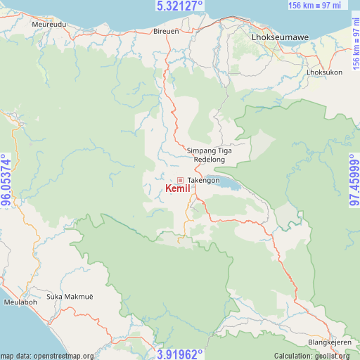 Kemil on map