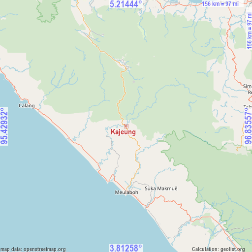 Kajeung on map