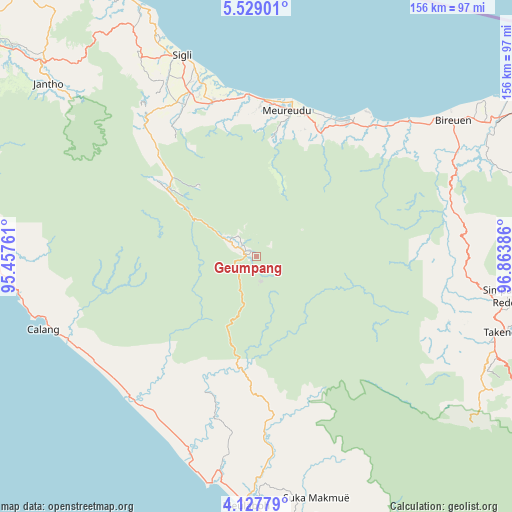 Geumpang on map